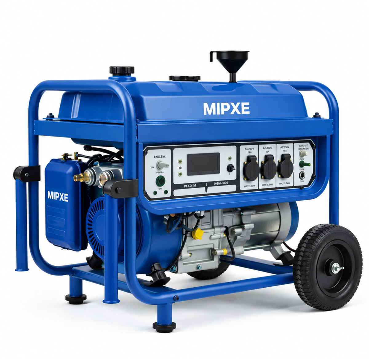 MIPXE EM7500G 7500W Portable Gas Generator with Electric Start